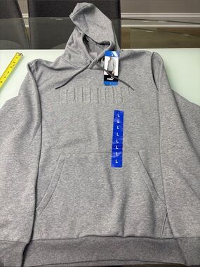 Puma Men’s Light Gray Embossed Logo Hoodie